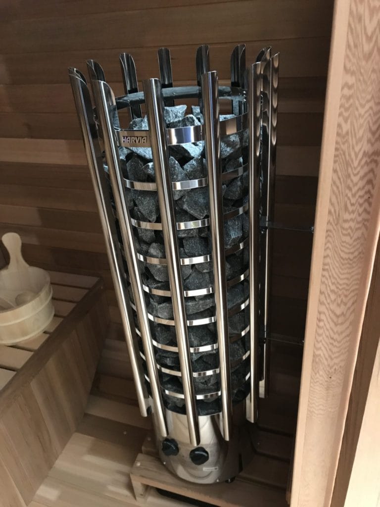 Poêle de sauna vertical