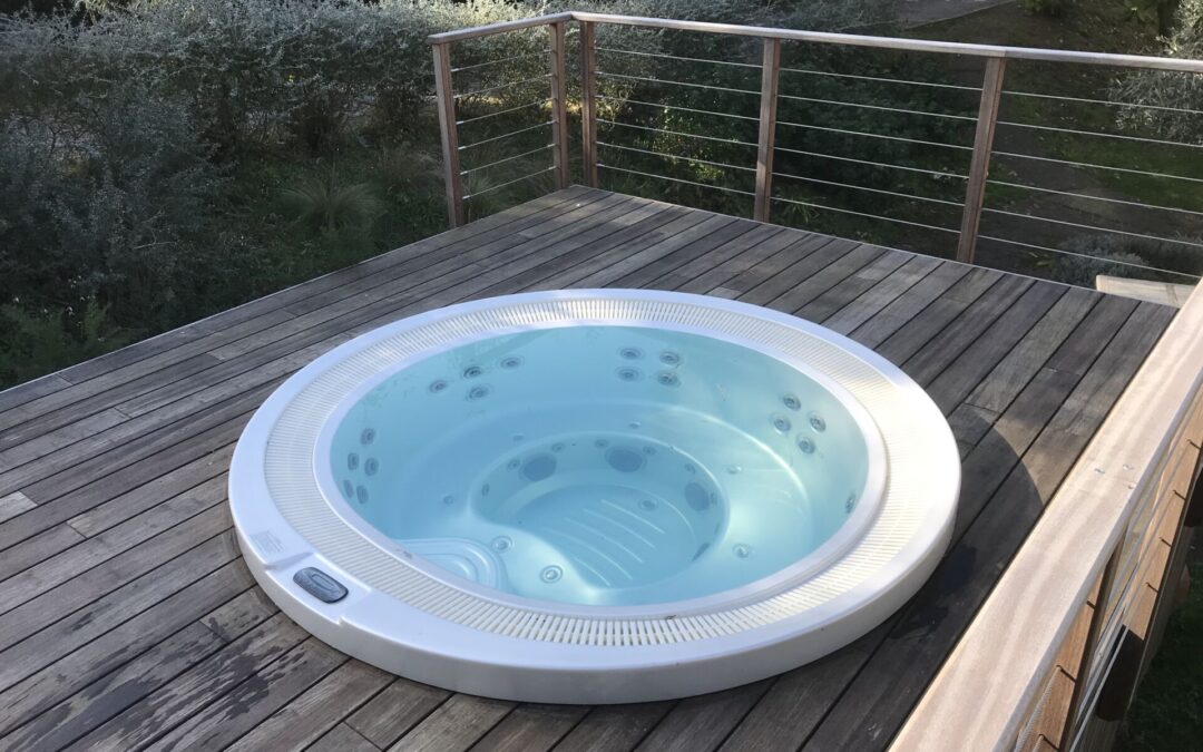 spa encastré terrasse bois