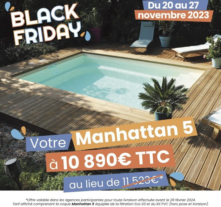 Pour le Black Friday votre piscine Cocktail Piscine à 10890€